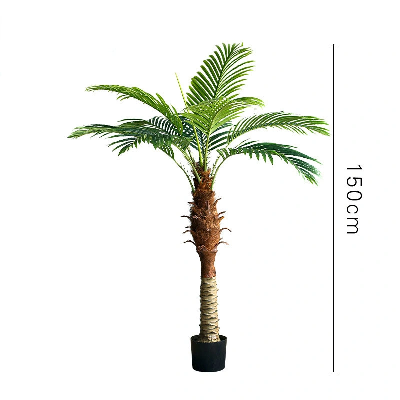 Hotel Garden Decorative Artificial Potted Plant Tall Palm Plant Bonsai Palm Tree