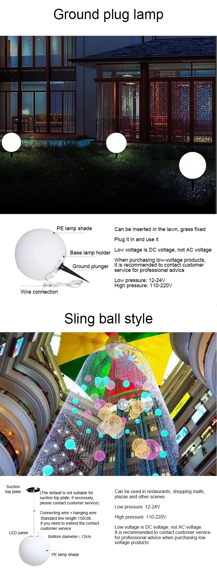 Hot Selling LED Ball Round Big Size Outdoor Garden Plastic Pool Floating Solar Ball Garden Light