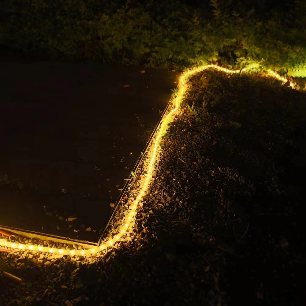 Flexible Style LED Decorative Lighting Outdoor Garden Pathway Border Bright LED Solar Strip Lighting with 20m Long LED Strip Light