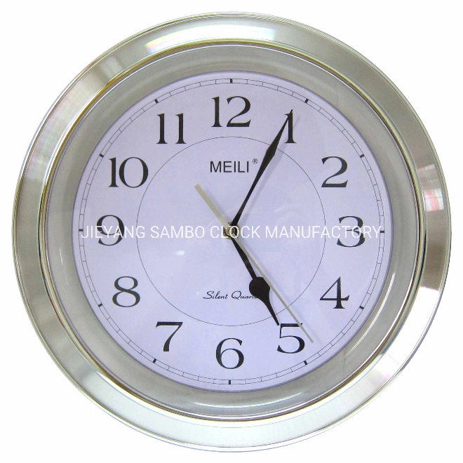 Decorative Aluminum Wall Clock for Public Places