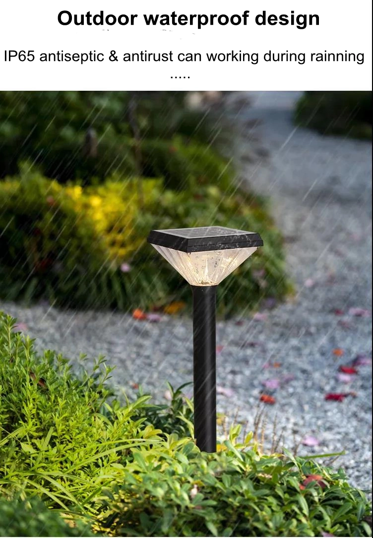 LED Outdoor Garden Light Aluminium IP65 Solar Pathway Bollard Light