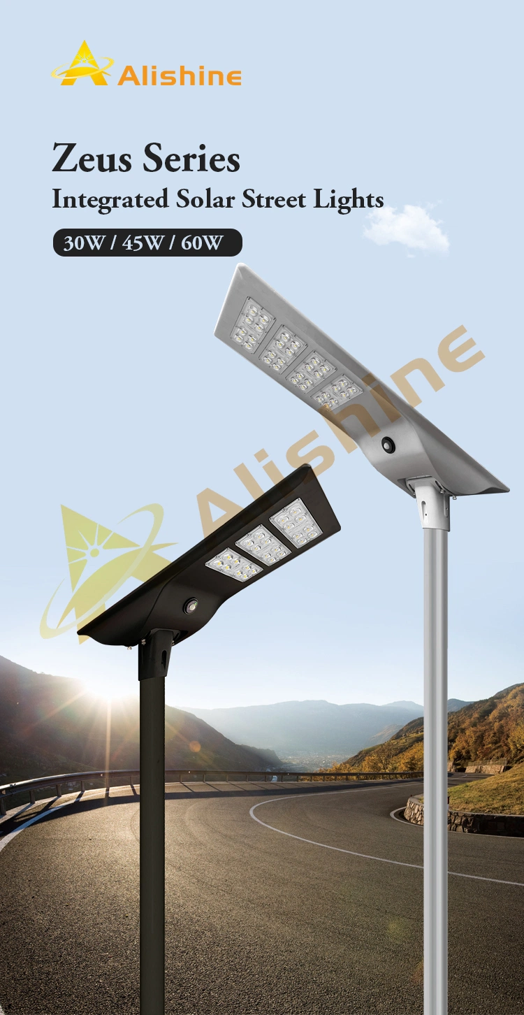 Die-Casting Aluminum Outdoor Solar Power LED Street Light 60W Solar Street Lighting