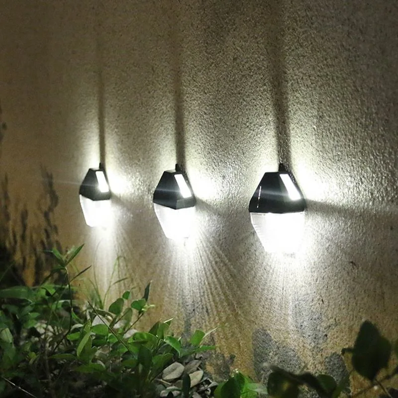 Solar LED Wall Lamp Outdoor Light Waterproof Garden Decoration Lamps for Balcony Courtyard Street Wall Light Smart Solar Lamps