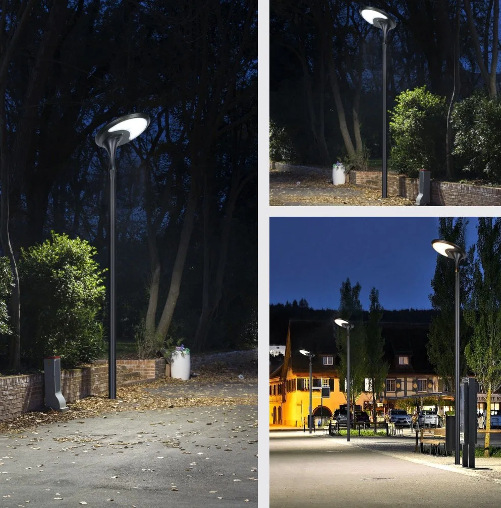 Alu. Material 3-6m Top Pole Lighting Lamp Pathway Lighting Solar Post Lawn Light Outdoor Solar Garden Lamp with LED Light