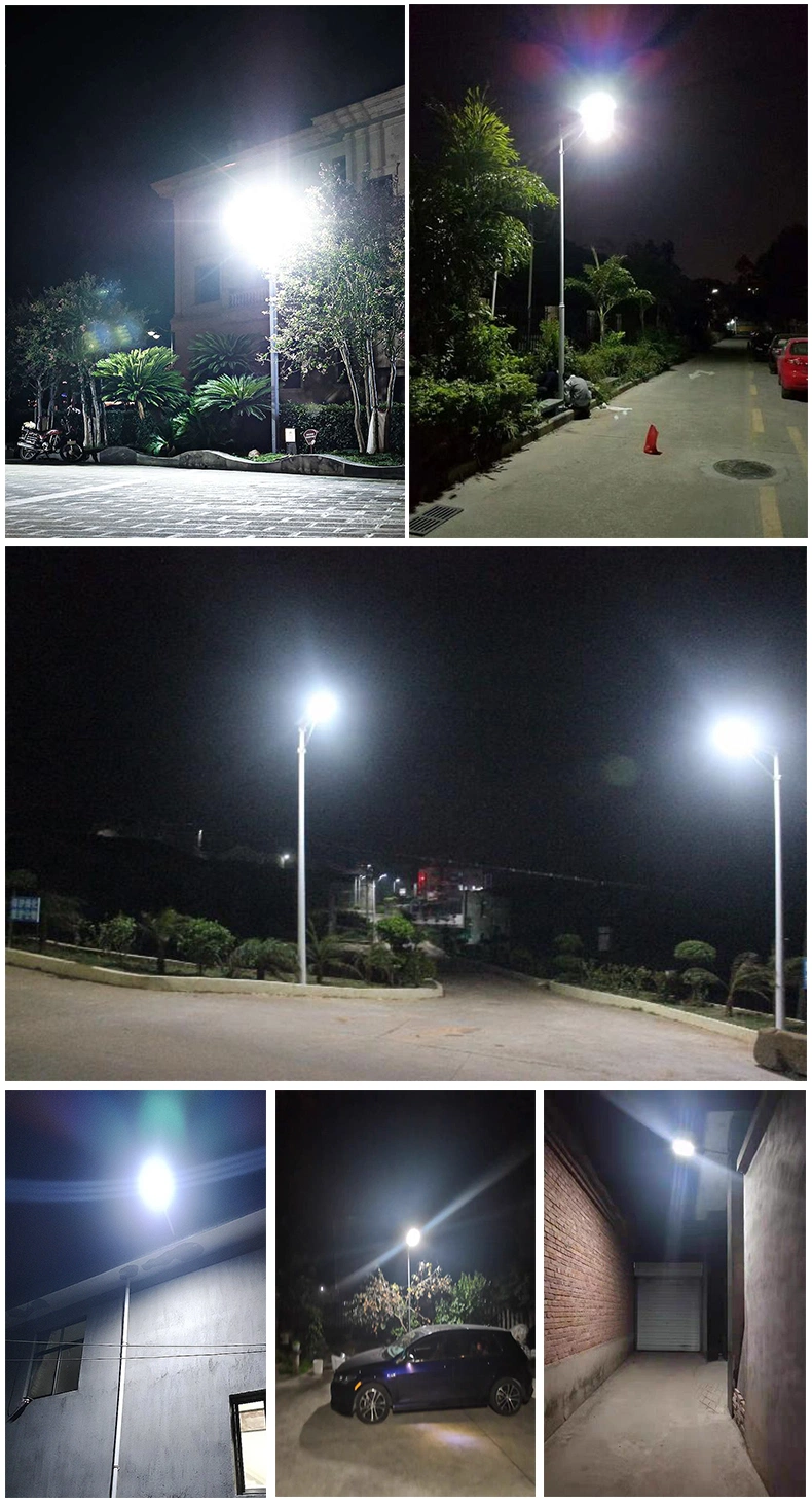 Factory Directly IP65 Waterproof Outdoor Integrated All in One LED Solar Street Lamp Garden Wall Lawn Flood Light