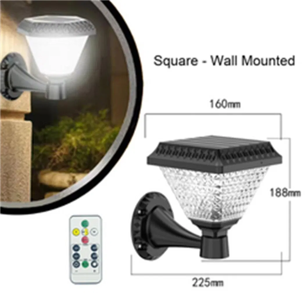 Waterproof Outdoor Solar Powered LED Garden Yard Bollard Pillar Light Post Lamp Solar LED Stigma Lamp