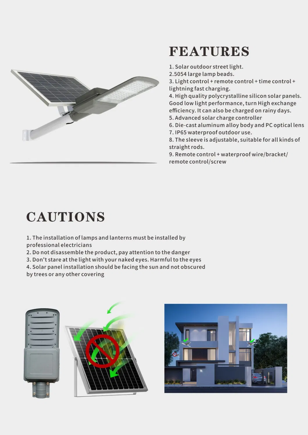 LED Solar Street Light High Market Super Brightness LED Garden Lamps