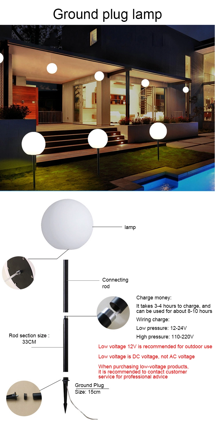 Hot Selling LED Ball Round Big Size Outdoor Garden Plastic Pool Floating Solar Ball Garden Light