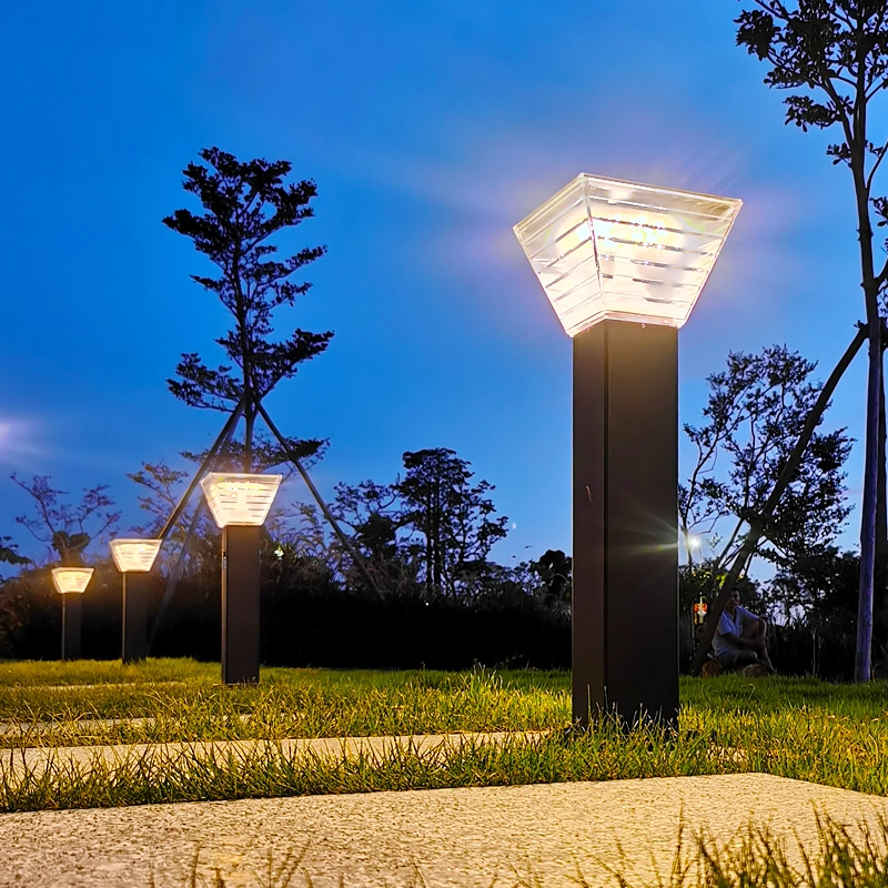 Garden Landscape Park Lawn Pathway Decor Lighting Outdoor Solar LED Bollard Light