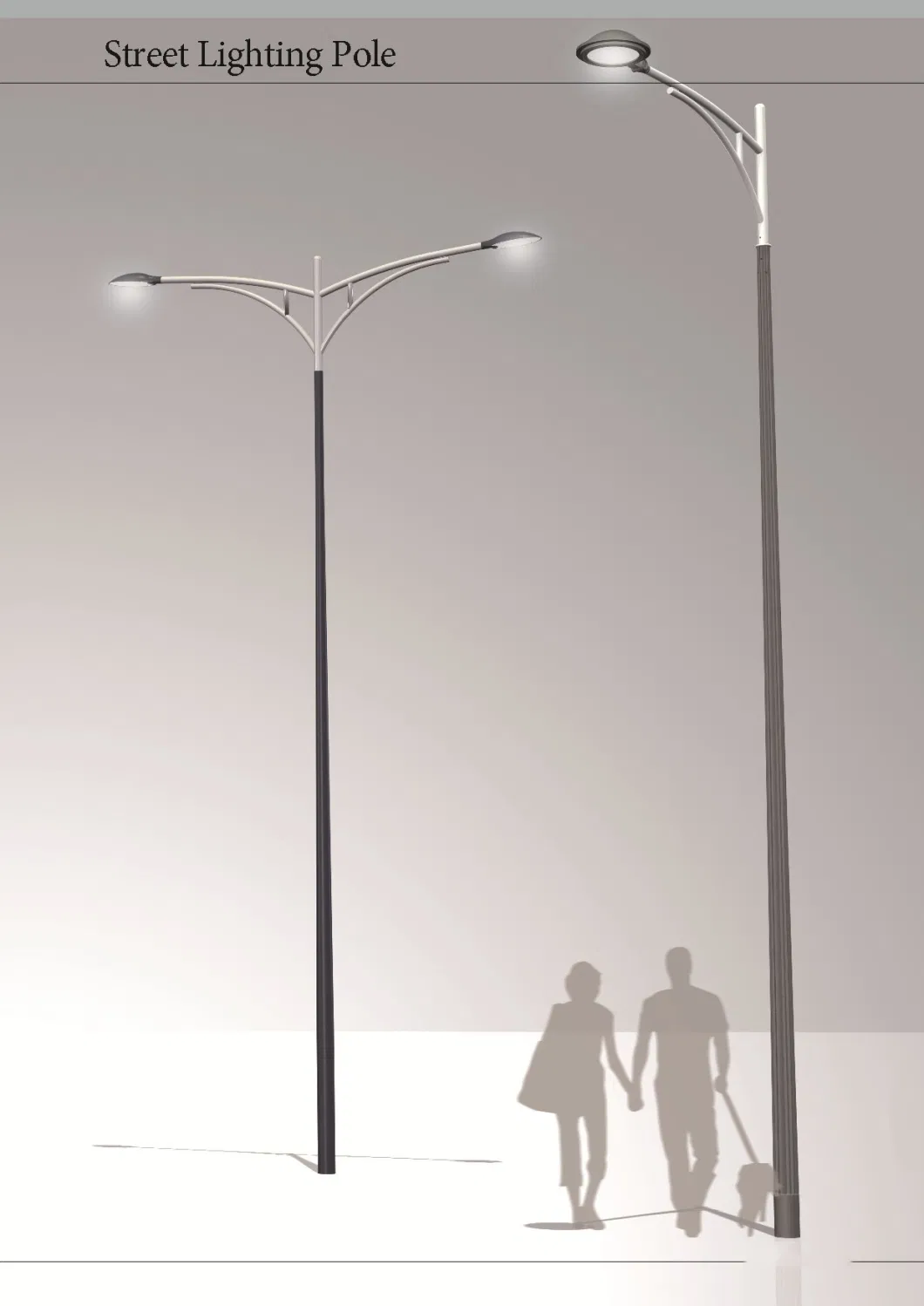 Customized Outdoor Smart Cities LED Solar Smart Street Light Pole