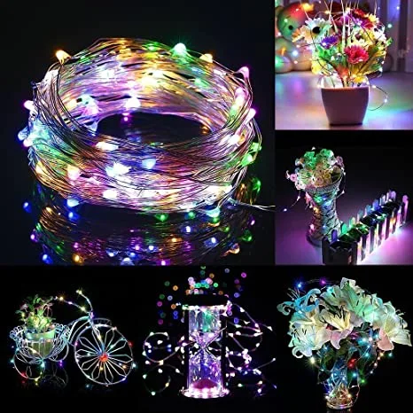 Fairy Lights Battery Operated IP67 Waterproof Mini String Light for Home Garden Wedding Party Christmas Bedroom Wall Decorations