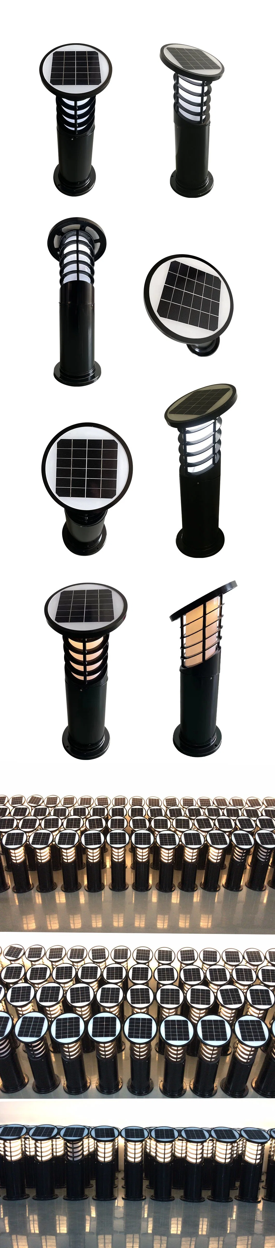 TUV Certified LED Solar Powered Outdoor Lawn/ Pathway/ Garden/Bollard Lights with IP67/RoHS/CE Integrated Solar Lawn Lamp