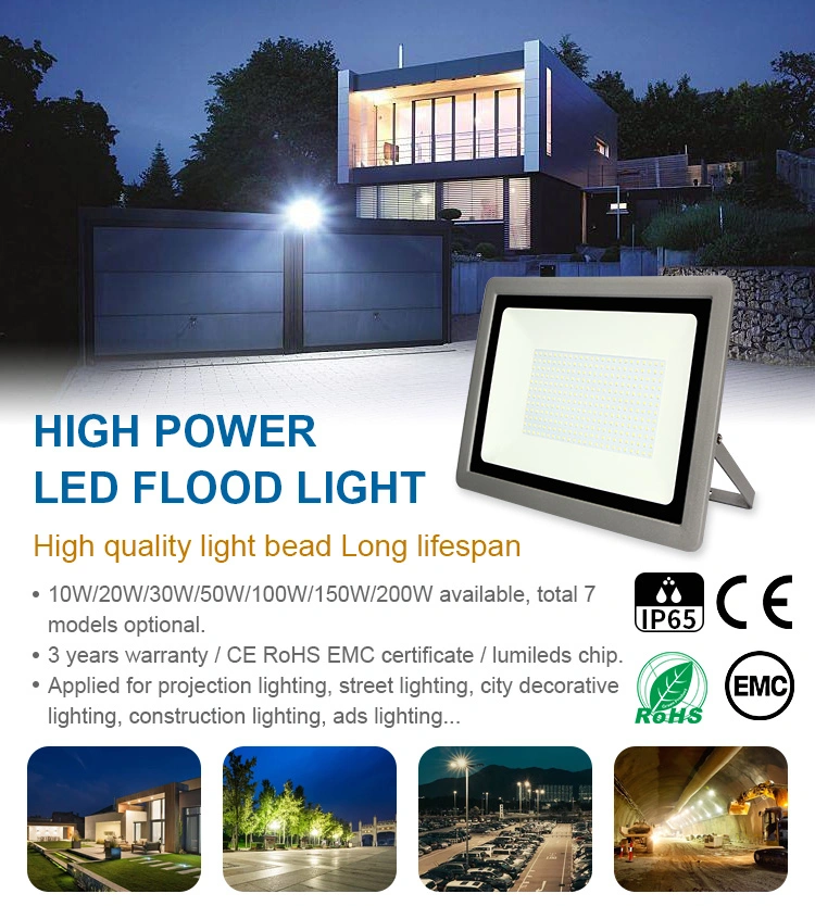 Explosion Proof Garden RGB 10W Rechargeable LED Flood Light Emergenc