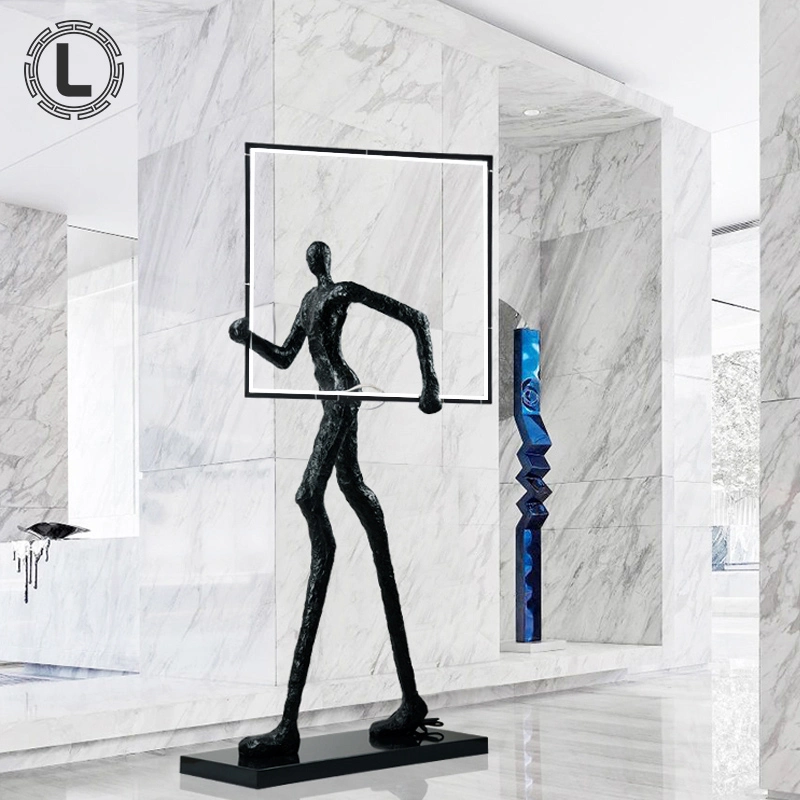 Man Floor Lamp Standing Lighting for Living Room or Bedroom Beside Abstract Floor Lamps (WH-VFL-16)