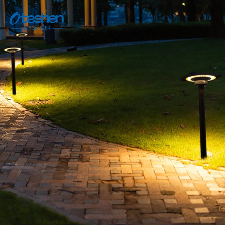 IP65 LED 3W 100-240V PC Outdoor Square Garden Bollard Lamp Landscape Spike Flood Light