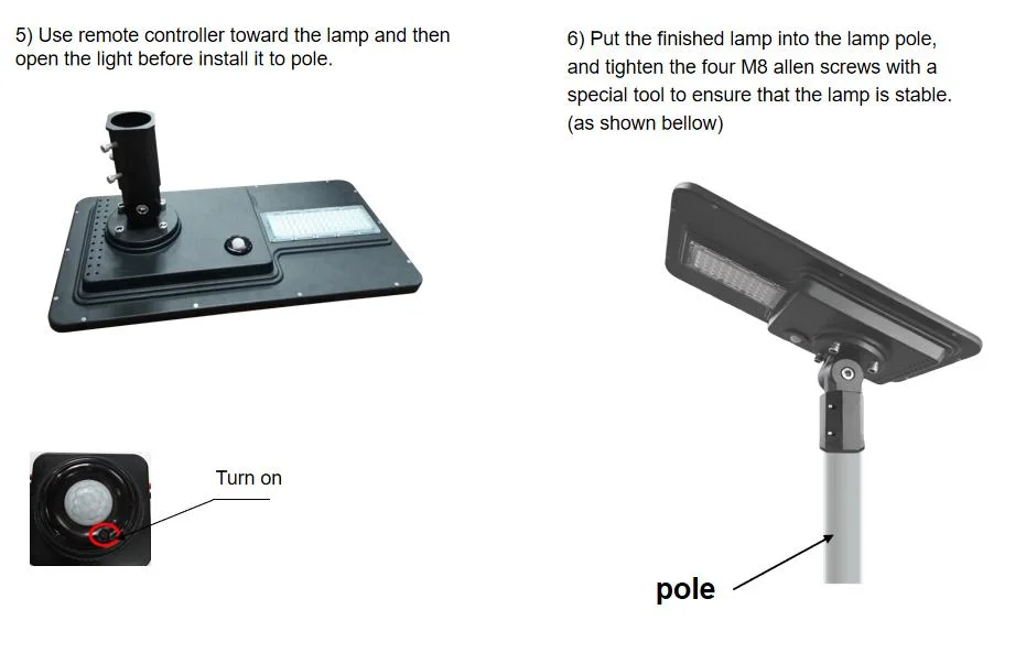 300W 400W 500W Solar Powered Lights All in One Street Light