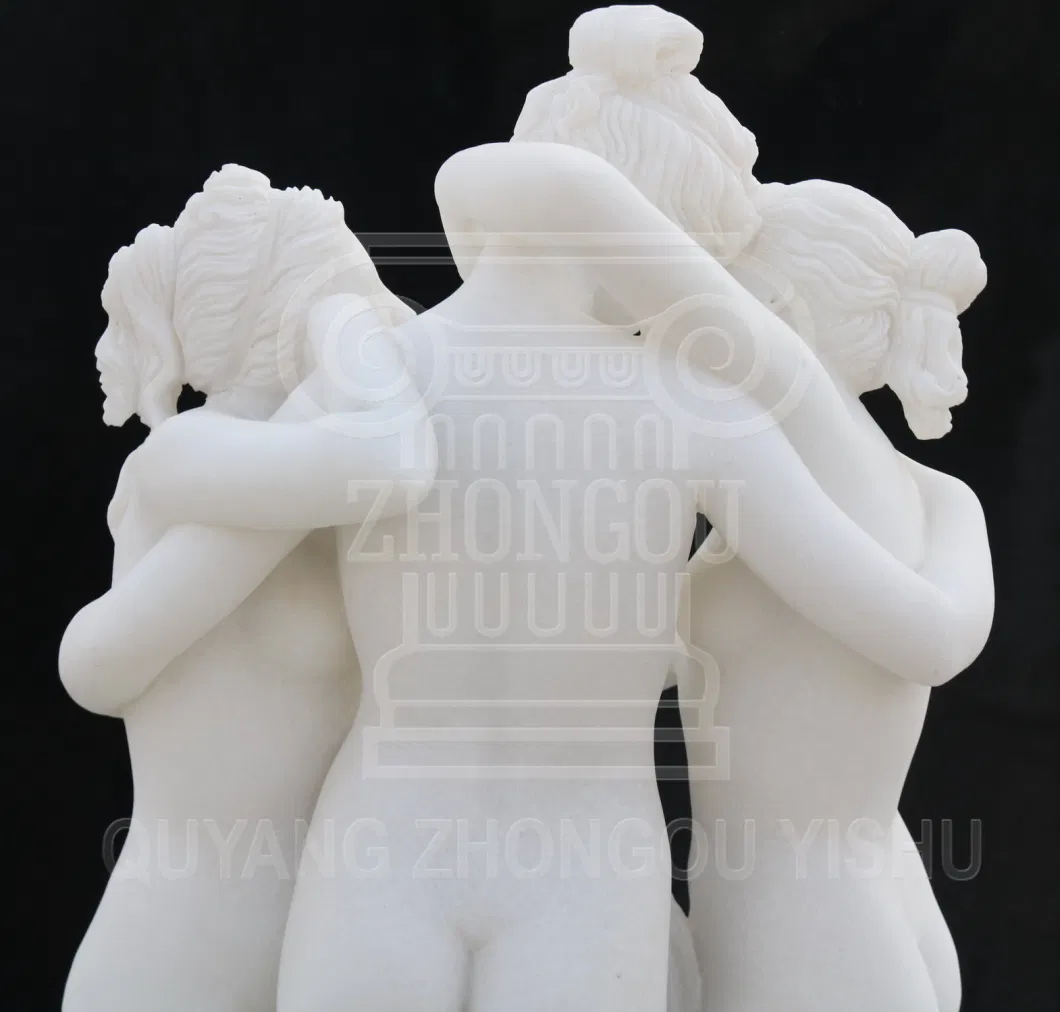 Famous Life Size Natural Marble Stone Statue Sculpture for Garden Decoration