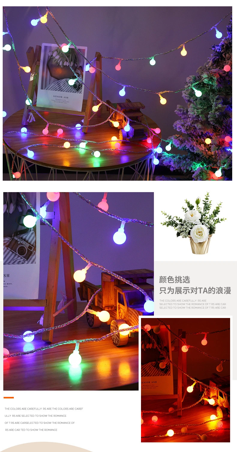LED String Lights Outdoor Light Garland Bulb Fairy Party Home Wedding Garden