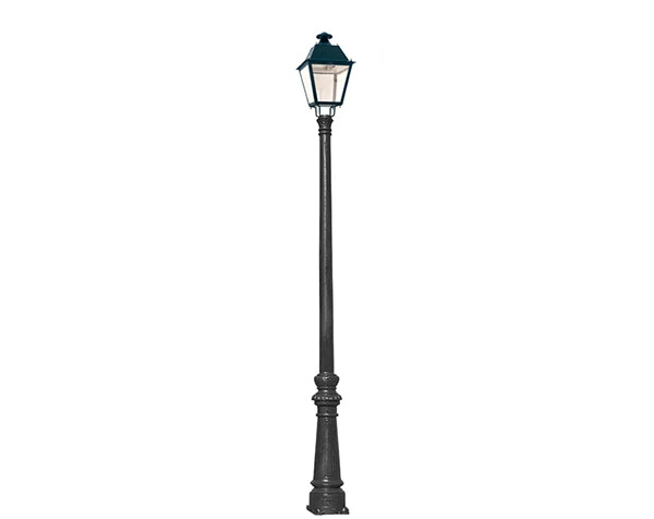 OEM Decorative Light Pole Ductile Cast Iron Garden Square Lamp Post