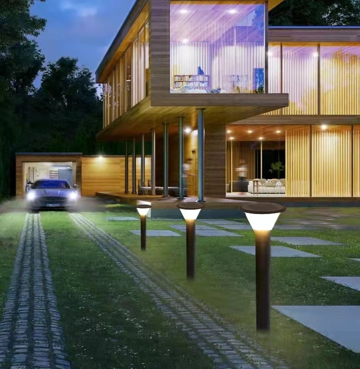 LED Outdoor Garden Light Aluminium IP65 Solar Pathway Bollard Light