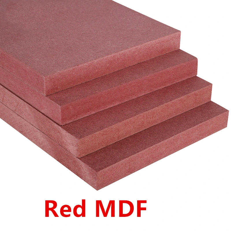 Red Fire Resistant MDF Board for Public Places