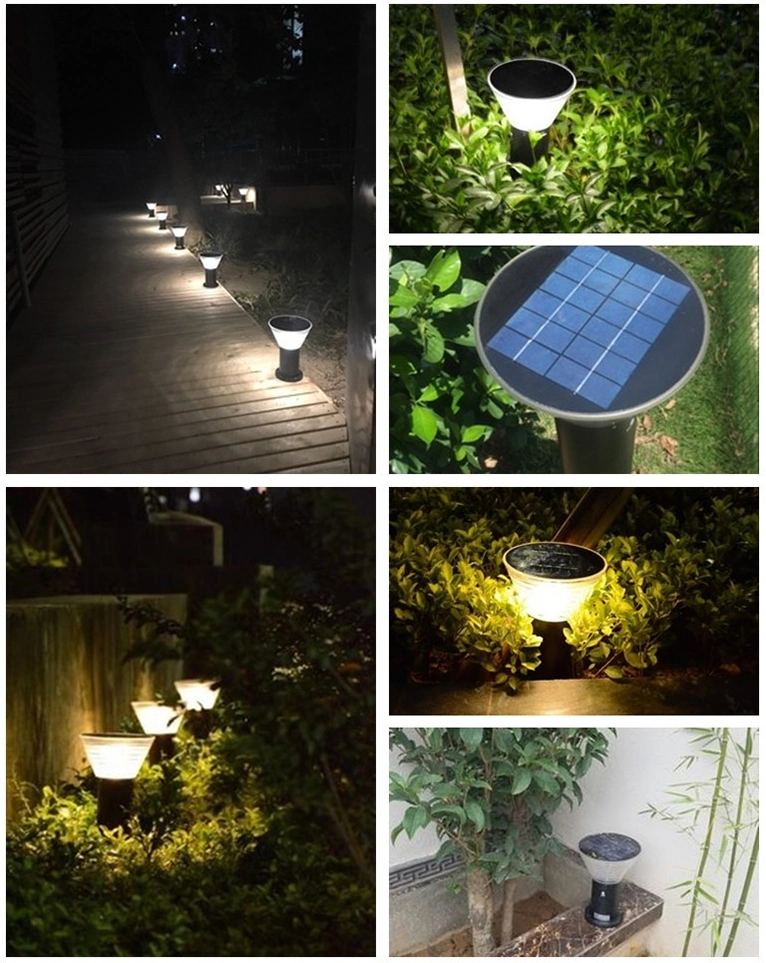 Post Decorative Bollard Lawn Outdoor Landscape Garden LED Solar Lamp