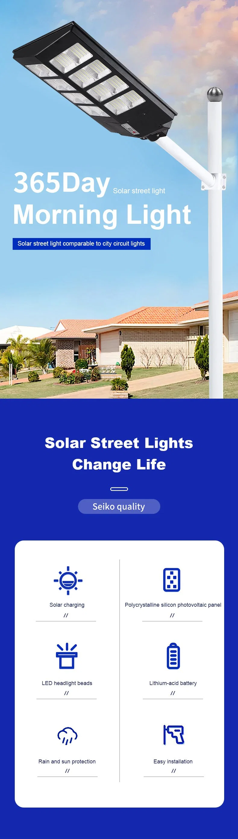Street Solar Bollard Deck LED Outdoor Wall Light