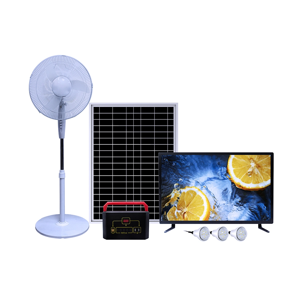 Home Application Solar Power Energy Lights System for DC TV Fan