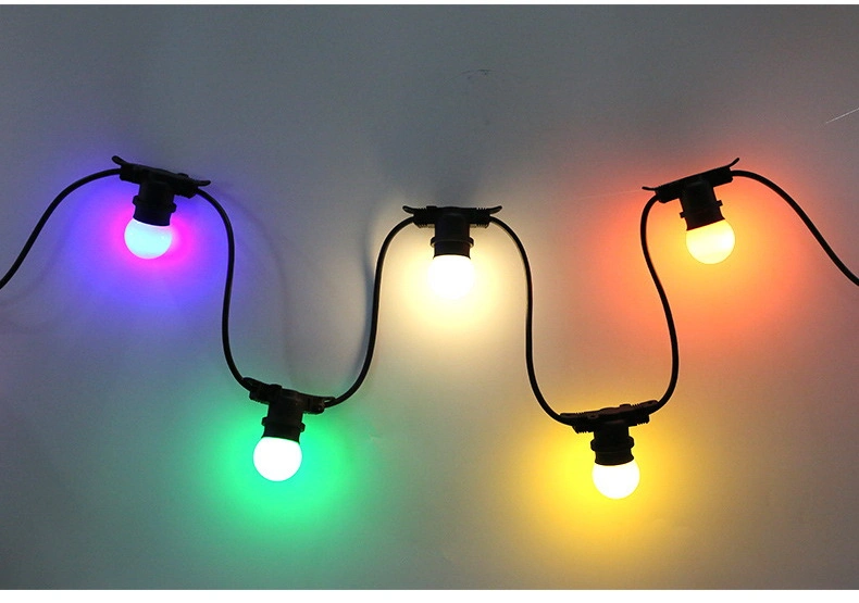 E27 RGB Outdoor Festoon Light for Wedding Garden Backyard Patio