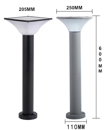 Garden Yeard Aluminum IP65 Solar LED Bollard Light 500lm