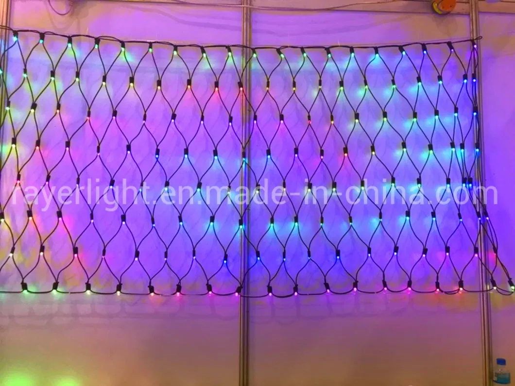 Flashing Christmas Addressable RGB LED Intelligent Net Lights