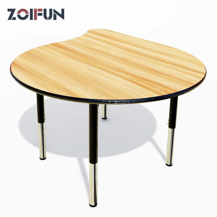 Bubble Drop Shape MDF Top with PU PVC Edge Meeting Furniture; Activity Public Place Table Desk