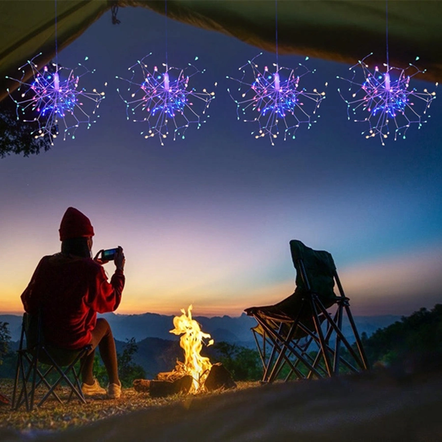 Fairy Garden Garland Christmas Festival Battery Operated Hanging LED Firework String Lights Christmas Lights