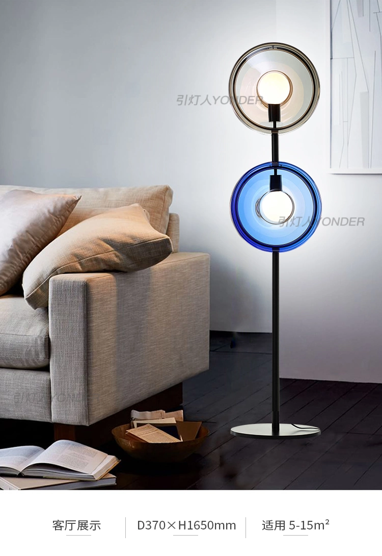 Postmodern LED Floor Lamp Nordic Glass Standing Light Living Room Lights (WH-MFL-38)