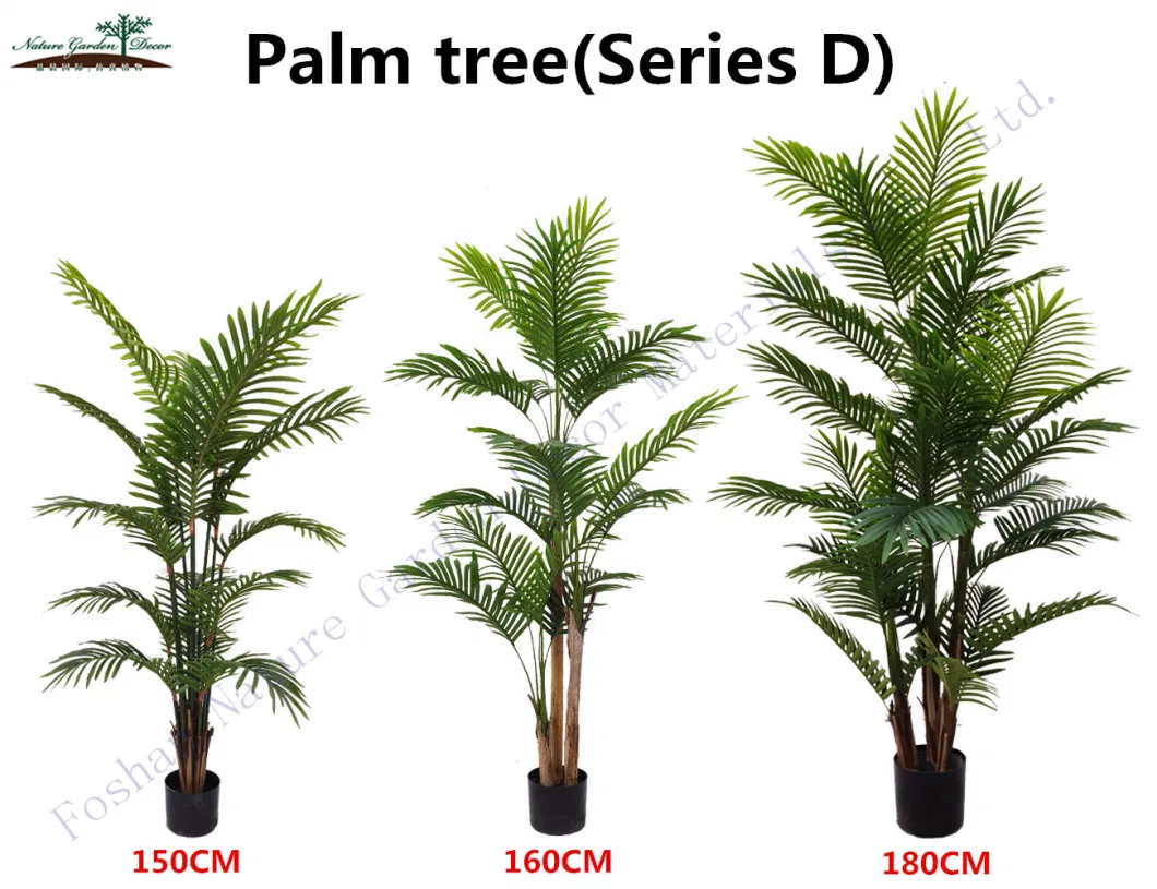 Wholesale Tall Landscaping Green Plants for Sale Tropical Areca Palm Artificial Tree