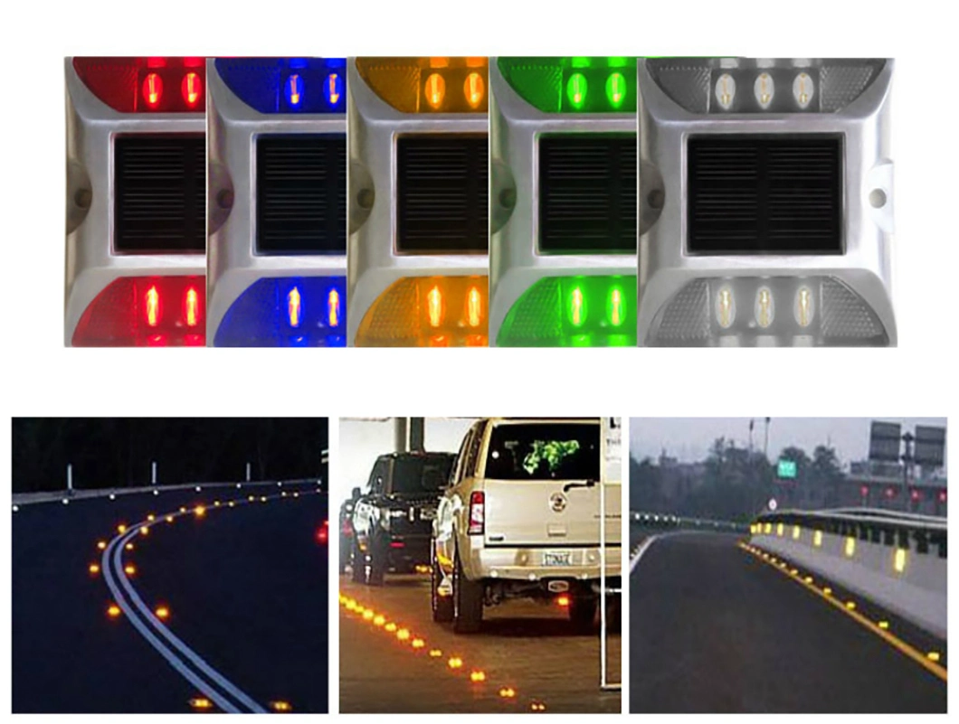 Two-Way Solar Luminous LED Road Stud with High Visibility