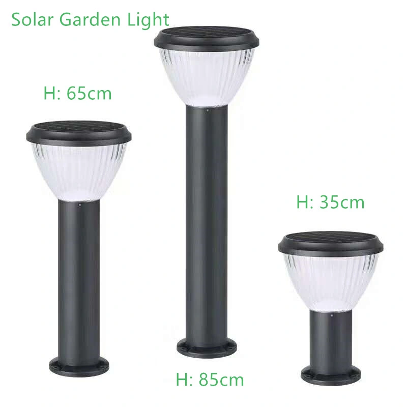 High Lumen LED Outdoor Solar LED Garden Bollard Light for Border Driveway Pathway Walkway Lighting