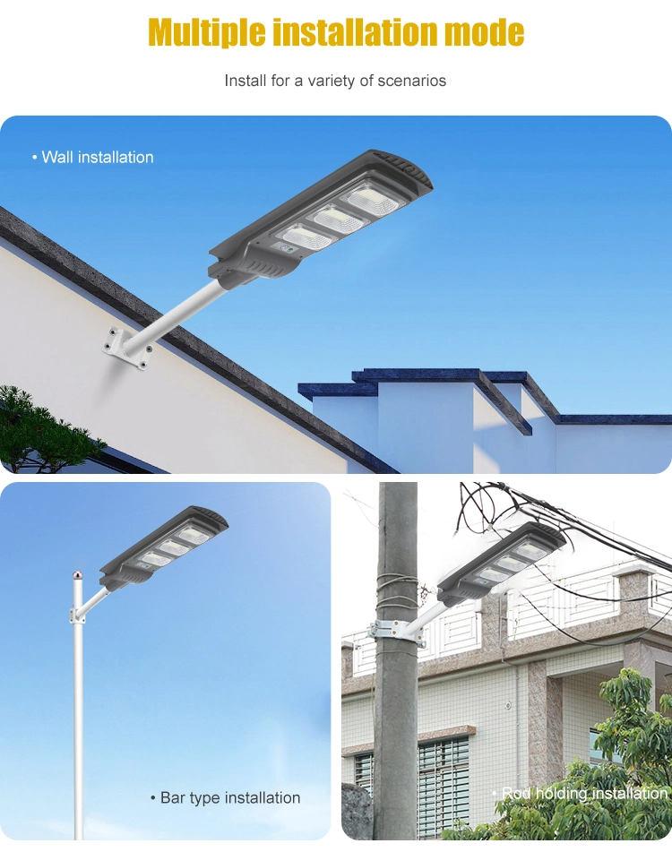 Good ABS 30W 60W 90W 120W 150W Outdoor Integrated Solar Street Light