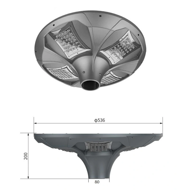 High Brightness Reliable Solar Garden Round Light 50W Mini Solar Lights