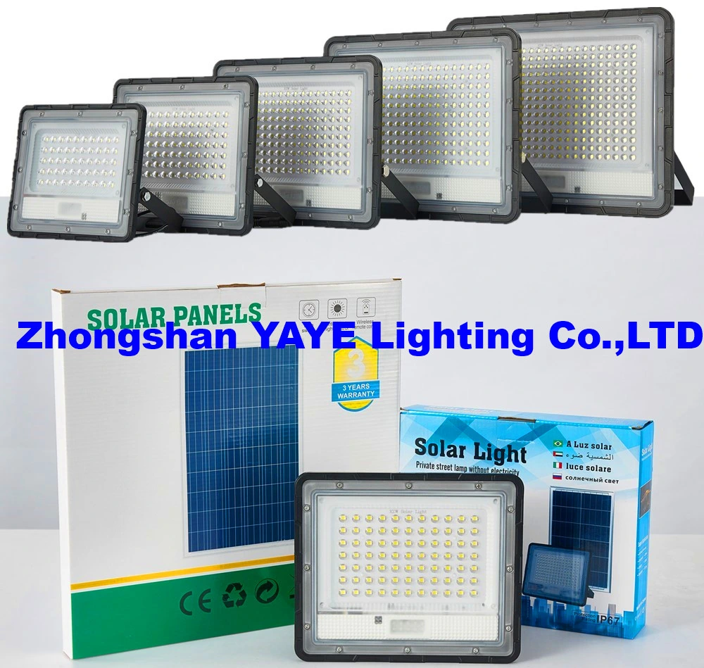 Yaye CE China Solar Factory Supplier 1000/800/600/500/400/300W/200/150/100/50/30W WiFi CCTV Camera ABS Waterproof LED Flood Wall Garden Lawn Light Manufacturer