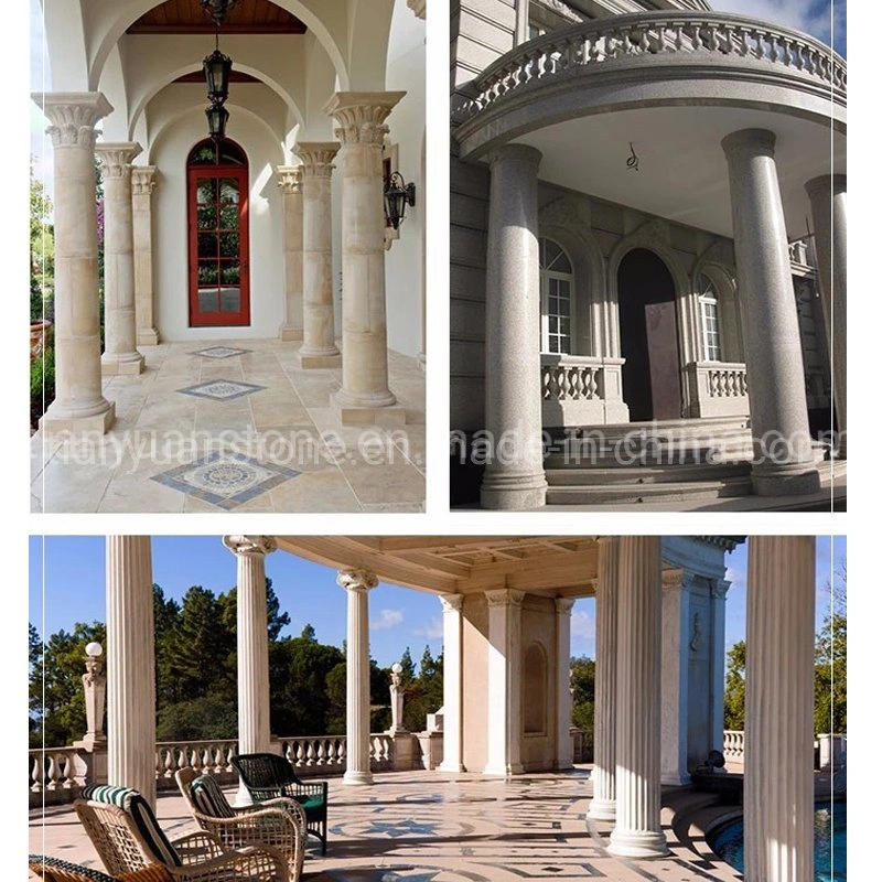 Polished Marble Granite Stone Roman Columns