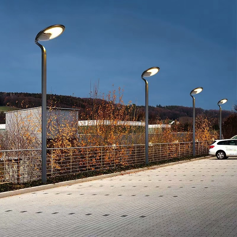 Smart Modern Solar Lamp with Pole for Outdoor Garden Decoration Home Street Landscaping Ligthing