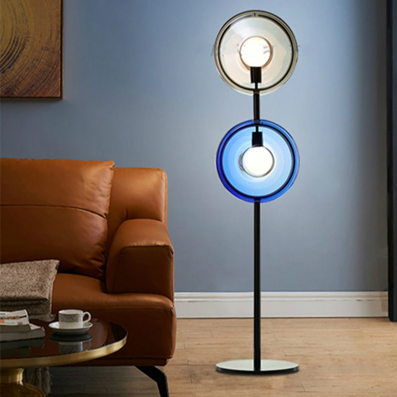 Postmodern LED Floor Lamp Nordic Glass Standing Light Living Room Lights (WH-MFL-38)