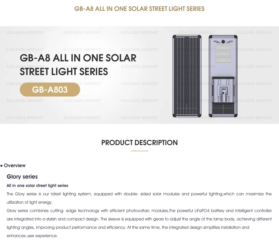 30W Integrated Commercial Solar Battery Panel Waterproof LED Street Outdoor Garden Lighting