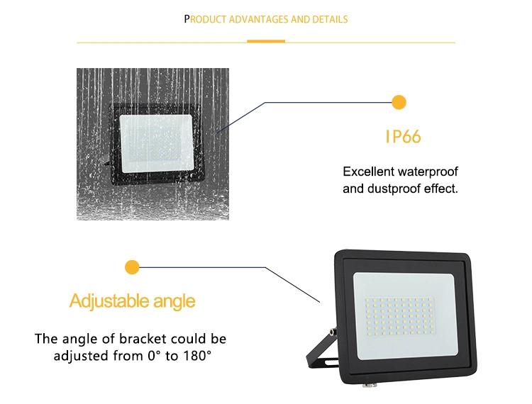 LED Flood Light 10W 20W 30W 50W 100W 220V Floodlights Wall Lamp IP65 Waterproof White Reflector LED Exterior Outdoor Spotlight