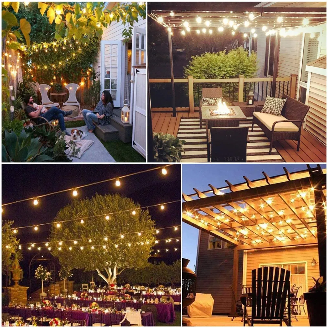 Outdoor S14 LED IP65 Waterproof Garden Festoon String Lights