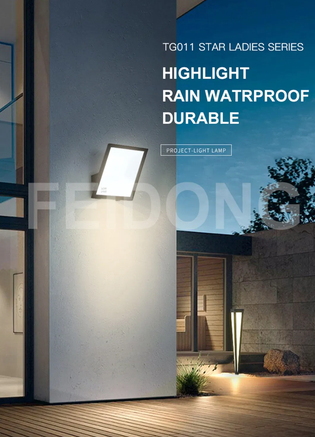 IP66 Outdoor 220 Volt Linear Driverless RGB with Remote Control Outdoor Waterproof SMD LED Flood Light