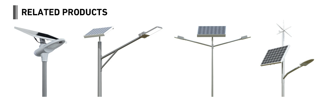 IP65 High Brightness Power Waterproof Outdoor Road Energy Saving LED Solar Panel Street Light