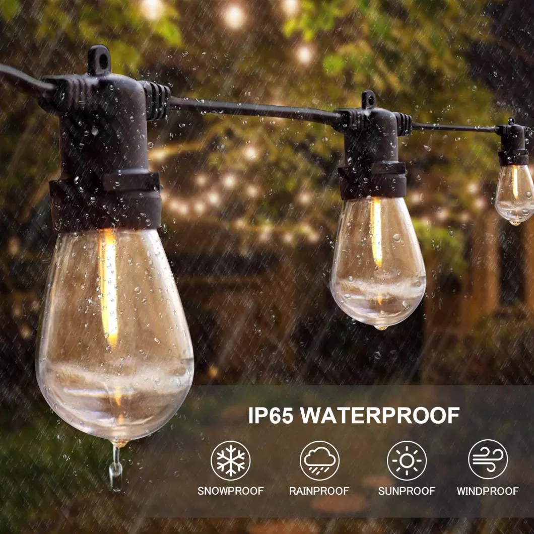 Outdoor S14 LED IP65 Waterproof Garden Festoon String Lights