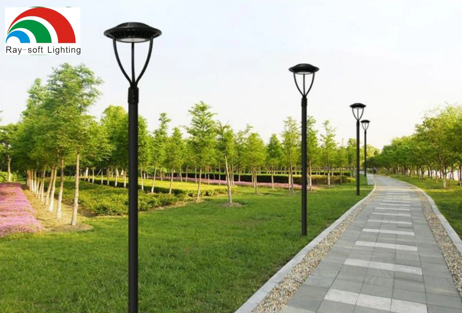 30W/50W LED Round Outdoor Waterproof Post Garden Park Bollard Pathway Street Landcape Lawn Lamp